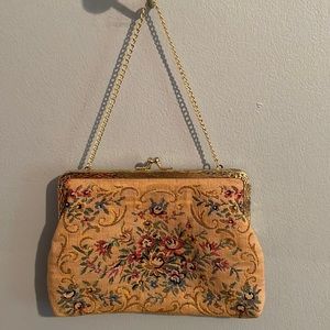 Vintage Du-Val tapestry evening bag